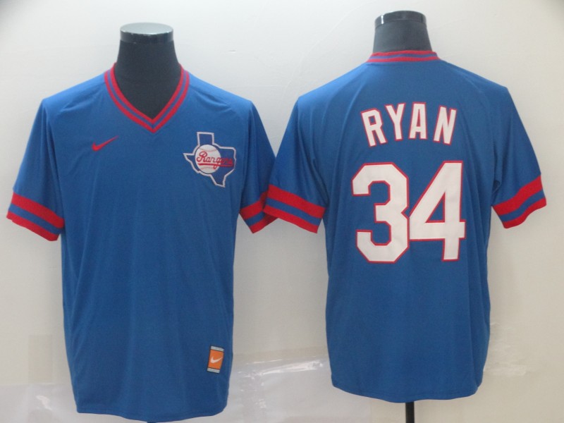Texas Rangers 34 Ryan Blue Game Jerseys Texas Rangers 34 Ryan Blue Game Jerseys