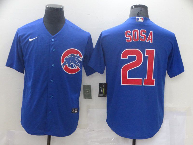 Chicago Cubs #21 Sosa Blue Game Jerseys Chicago Cubs #21 Sosa Blue Game Jerseys