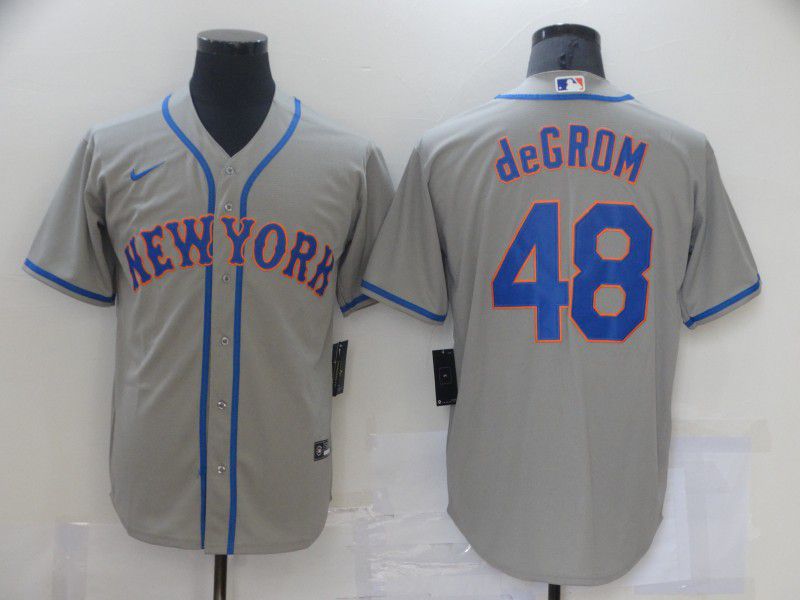 New York Mets 48 Degrom Gray Game Jerseys New York Mets 48 Degrom Gray Game Jerseys