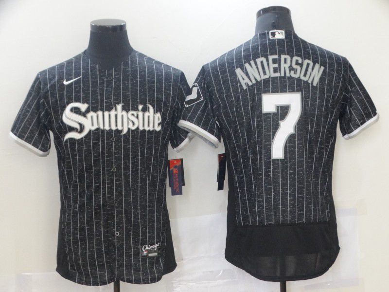 Chicago White Sox 7 Anderson Black City Edition Elite 2021 Jerseys Chicago White Sox 7 Anderson Black City Edition Elite 2021 Jerseys