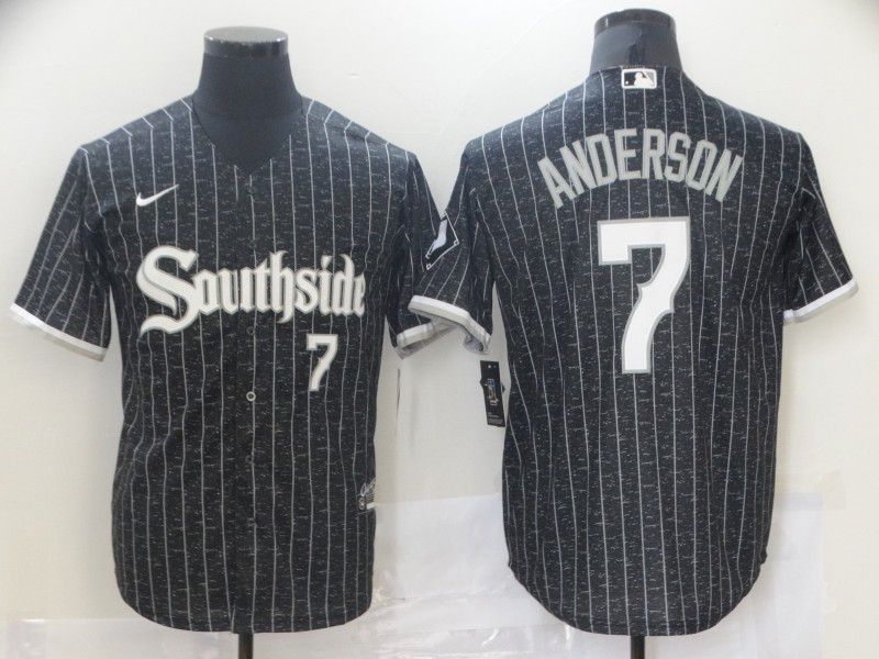 Chicago White Sox 7 Anderson Black City Edition Game 2021 Jerseys Chicago White Sox 7 Anderson Black City Edition Game 2021 Jerseys
