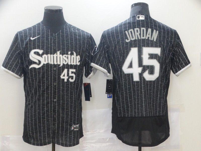 Chicago White Sox #45 Michael Jordan Black 2021 City Connect Stitched Flex Base Jersey Chicago White Sox #45 Michael Jordan Black 2021 City Connect Stitched Flex Base Jersey