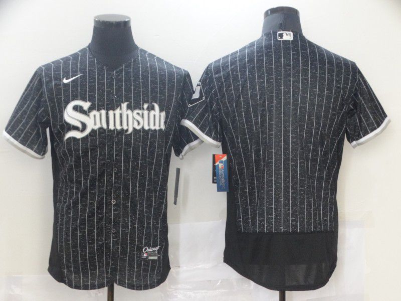 Chicago White Team Black 2021 City Connect Stitched Flex Base Jersey