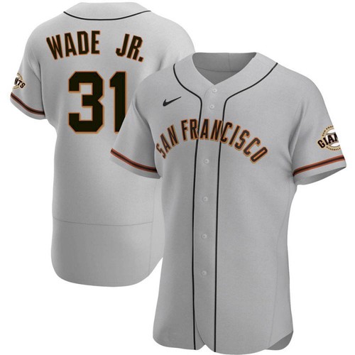 San Francisco Giants #31 LaMonte Wade Jr Gray 2021 Road Player Jersey San Francisco Giants #31 LaMonte Wade Jr Gray 2021 Road Player Jersey