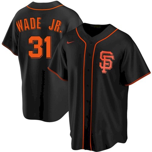 San Francisco Giants 31 LaMonte Wade Jr Black Replica Alternate Jersey San Francisco Giants 31 LaMonte Wade Jr Black Replica Alternate Jersey