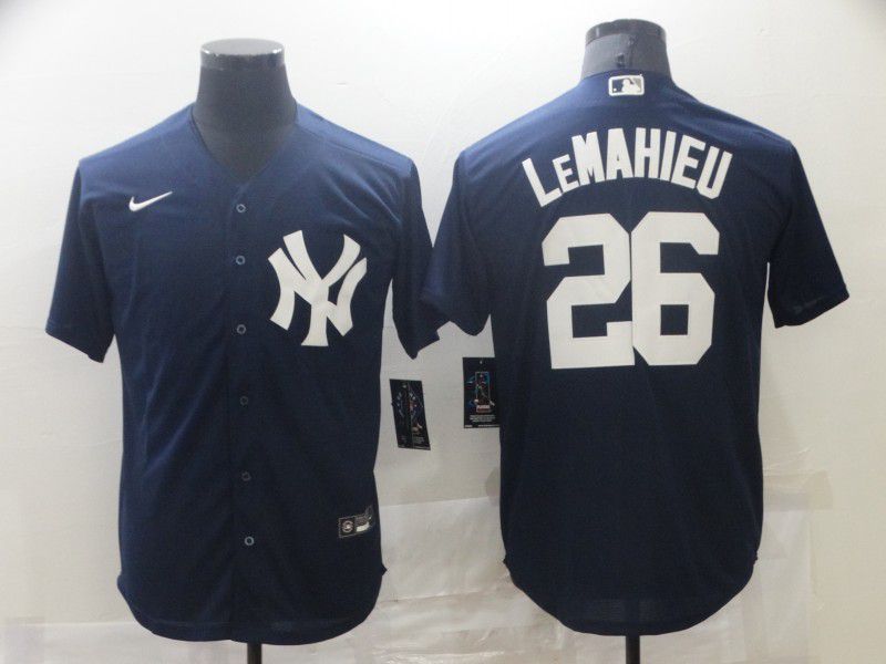 New York Yankees 26 Lemahieu Blue Game 2021 Jersey New York Yankees 26 Lemahieu Blue Game 2021 Jersey