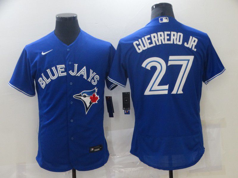 Toronto Blue Jays 27 Vladimir Guerrero jr Blue Elite 2021 Jerseys