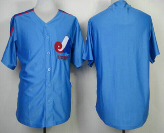 Montreal Expos Team 1982 Blue Mitchell & Ness Throwback Jersey Montreal Expos Team 1982 Blue Mitchell & Ness Throwback Jersey