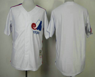 Montreal Expos Team 1982 White Mitchell & Ness Throwback Jersey Montreal Expos Team 1982 White Mitchell & Ness Throwback Jersey