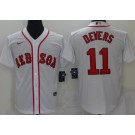 Boston Red Sox #11 Rafael Devers White New Cool Base Stitched Jersey