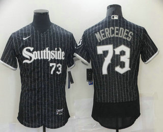 Chicago White Sox #73 Yermin Mercedes Black 2021 City Connect Stitched Flex Base Jersey Chicago White Sox #73 Yermin Mercedes Black 2021 City Connect Stitched Flex Base Jersey
