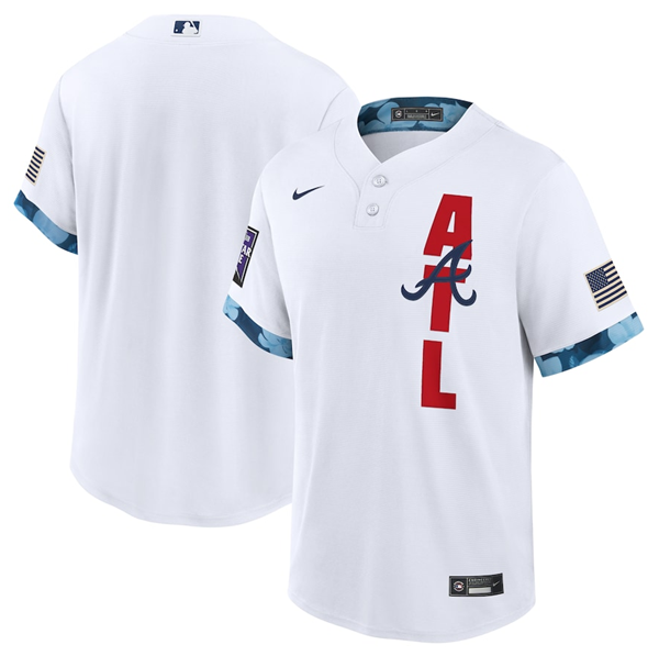 Atlanta Braves Team 2021 White All-Star Cool Base Stitched Jersey