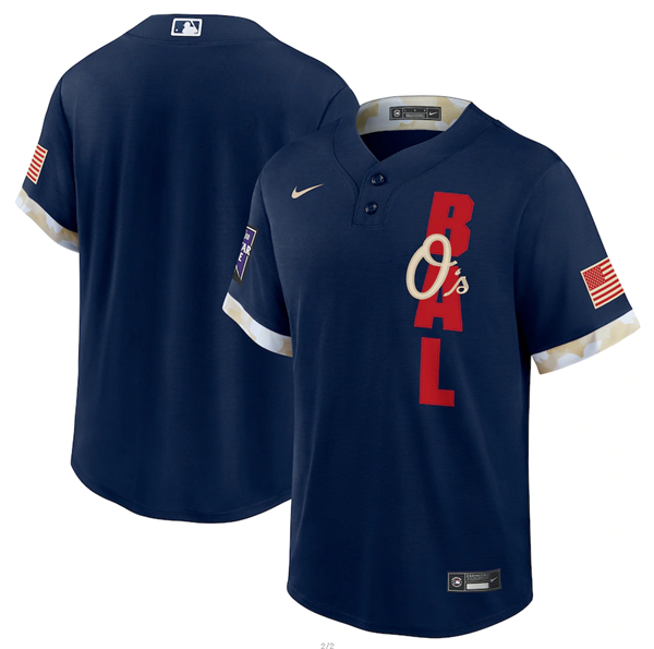 Baltimore Orioles Team 2021 Navy All-Star Cool Base Stitched Jersey