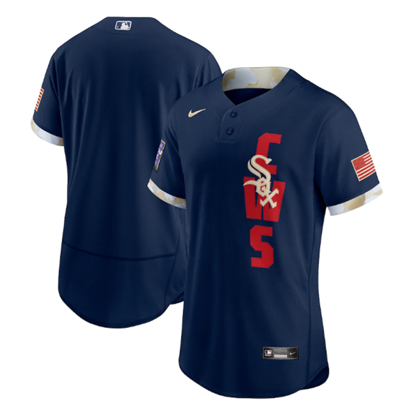 Chicago White sox Team 2021 Navy All-Star Flex Base Stitched Jersey
