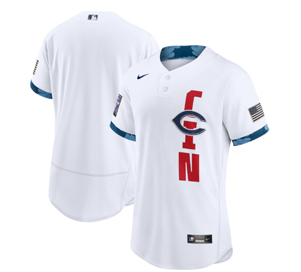 Cincinnati Reds Team 2021 White All-Star Flex Base Stitched Jersey