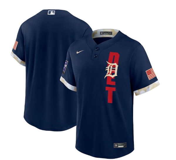 Detroit Tigers Team 2021 Navy All-Star Cool Base Stitched Jersey