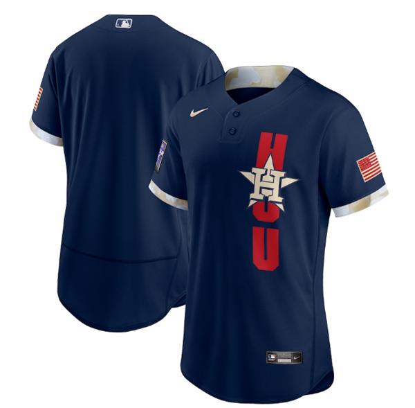 Houston Astros Team 2021 Navy All-Star Flex Base Stitched Jersey