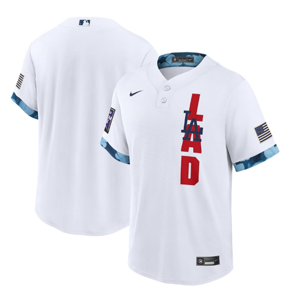 Los Angeles Dodgers Team 2021 White All-Star Cool Base Stitched Jersey Los Angeles Dodgers Team 2021 White All-Star Cool Base Stitched Jersey
