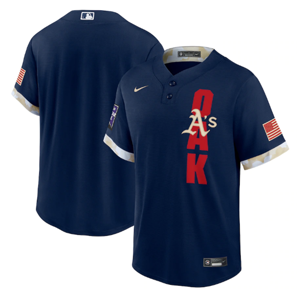 Oakland Athletics Team 2021 Navy All-Star Cool Base Stitched Jersey