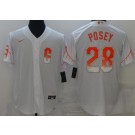 San Francisco Giants #28 Buster Posey White 2021 City Connect Stitched Flex Base Jersey San Francisco Giants #28 Buster Posey White 2021 City Connect Stitched Flex Base Jersey