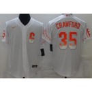 San Francisco Giants #35 Brandon Crawford White 2021 Stitched Cool Base Jersey San Francisco Giants #35 Brandon Crawford White 2021 Stitched Cool Base Jersey