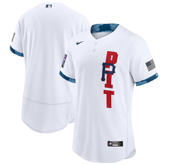 Pittsburgh Pirates Team 2021 White All-Star Flex Base Stitched Jersey