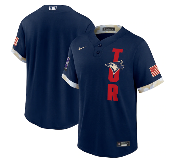 Toronto Blue Jays Team 2021 Navy All-Star Cool Base Stitched Jersey Toronto Blue Jays Team 2021 Navy All-Star Cool Base Stitched Jersey