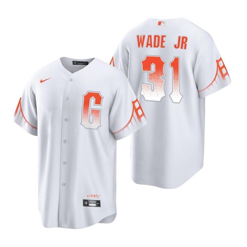 San Francisco Giants #31 LaMonte Wade Jr City Connect Cool Base Jersey