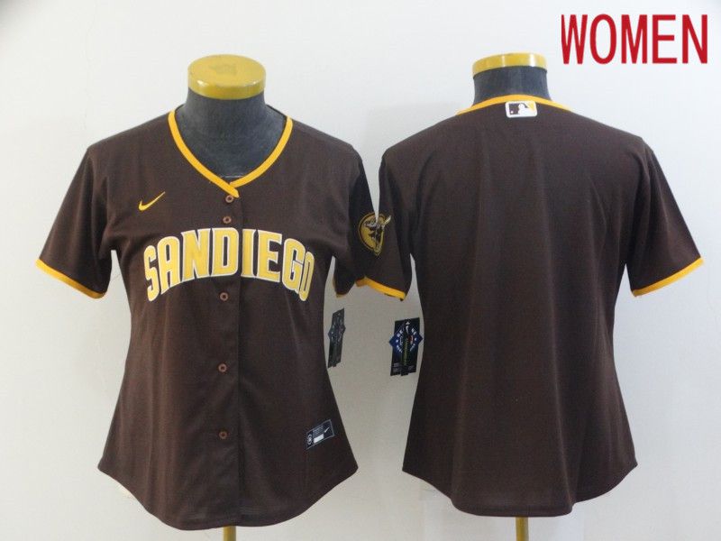 Women San Diego Padres Team brown Game 2021 Jersey Women San Diego Padres Team brown Game 2021 Jersey