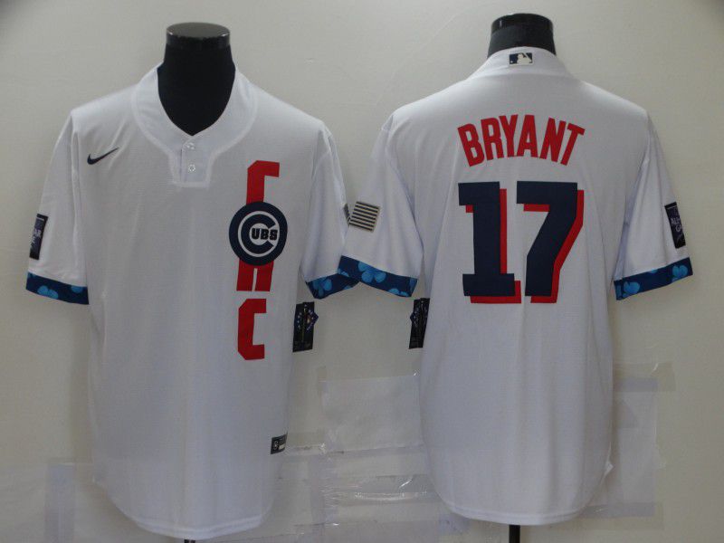 Chicago Cubs 17 Bryant White 2021 All Star Game Jersey Chicago Cubs 17 Bryant White 2021 All Star Game Jersey
