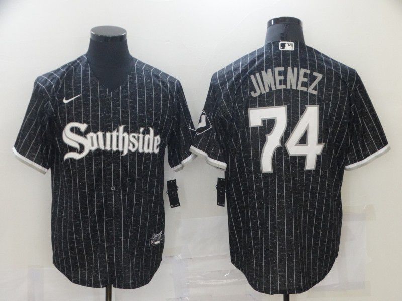 Chicago White Sox 74 Jimenez City Edition Black Game 2021 Jerseys Chicago White Sox 74 Jimenez City Edition Black Game 2021 Jerseys