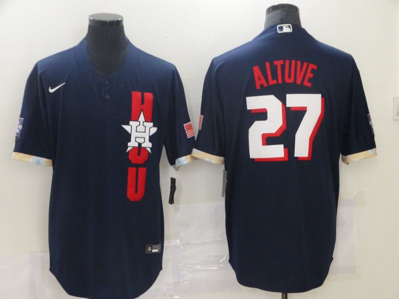Houston Astros 27 Altuve Blue 2021 All Star Game Jersey Houston Astros 27 Altuve Blue 2021 All Star Game Jersey