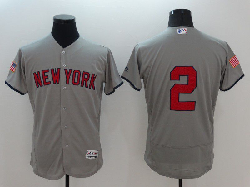 New York Yankees 2 No name Gray Elite Independent Edition 2021 Jerseys