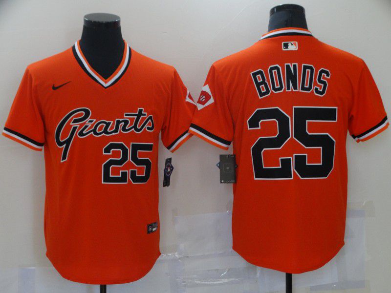 San Francisco Giants 25 Bonds Orange Game 2021 Jersey San Francisco Giants 25 Bonds Orange Game 2021 Jersey