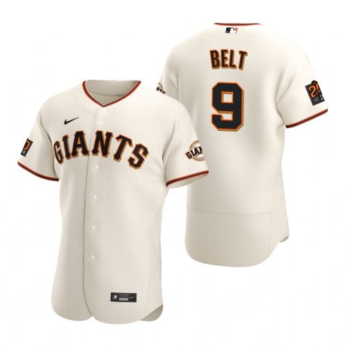 San Francisco Giants #9 Brandon Belt 2020 Baseball Cream Jersey