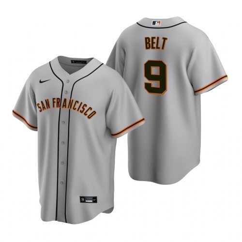 San Francisco Giants #9 Brandon Belt 2020 Baseball Gray Jersey