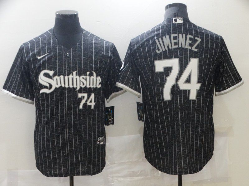 Chicago White Sox 74 Jimenez City Edition Black Game 2021 Jersey Chicago White Sox 74 Jimenez City Edition Black Game 2021 Jersey