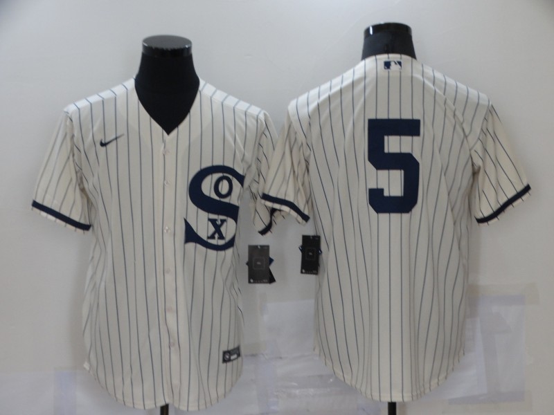 Chicago White Sox #5 Ron Clark 2021 Cream Field of Dreams Cool Base Stitched Jersey Chicago White Sox #5 Ron Clark 2021 Cream Field of Dreams Cool Base Stitched Jersey
