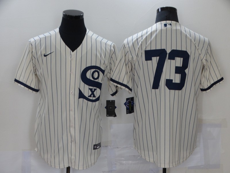 Chicago White Sox #73 Yermin Mercedes 2021 Cream Field of Dreams Cool Base Stitched Jersey Chicago White Sox #73 Yermin Mercedes 2021 Cream Field of Dreams Cool Base Stitched Jersey