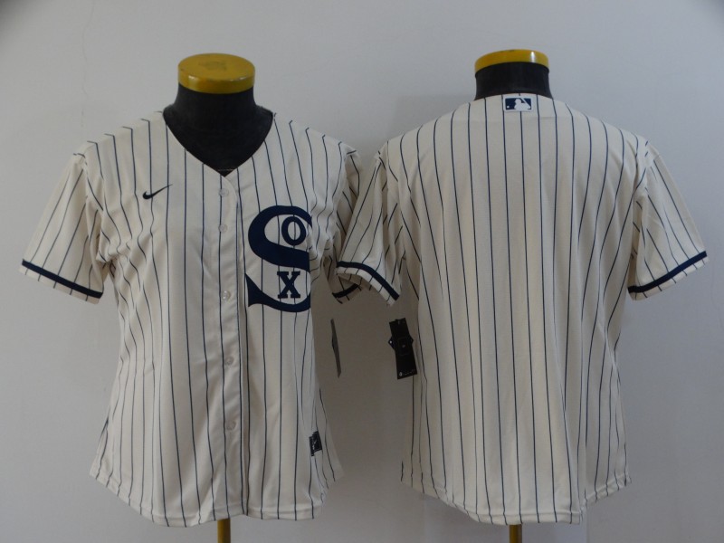Women's Chicago White Sox Team 2021 Cream Field of Dreams Cool Base Stitched Jersey Women's Chicago White Sox Team 2021 Cream Field of Dreams Cool Base Stitched Jersey
