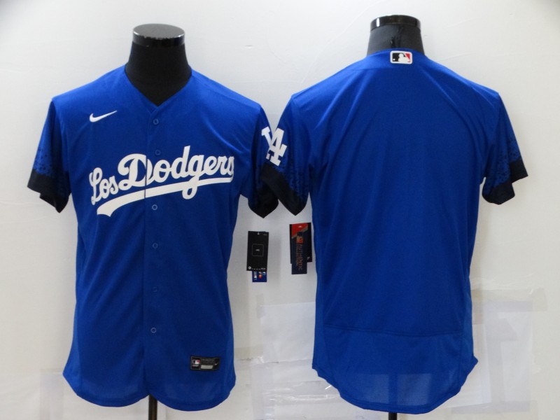 Los Angeles Dodgers Team Blue 2021 City Connect Flex Base Stitched Jersey Los Angeles Dodgers Team Blue 2021 City Connect Flex Base Stitched Jersey