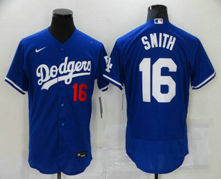 Los Angeles Dodgers #16 Will Smith Blue Stitched Flex Base Jersey Los Angeles Dodgers #16 Will Smith Blue Stitched Flex Base Jersey
