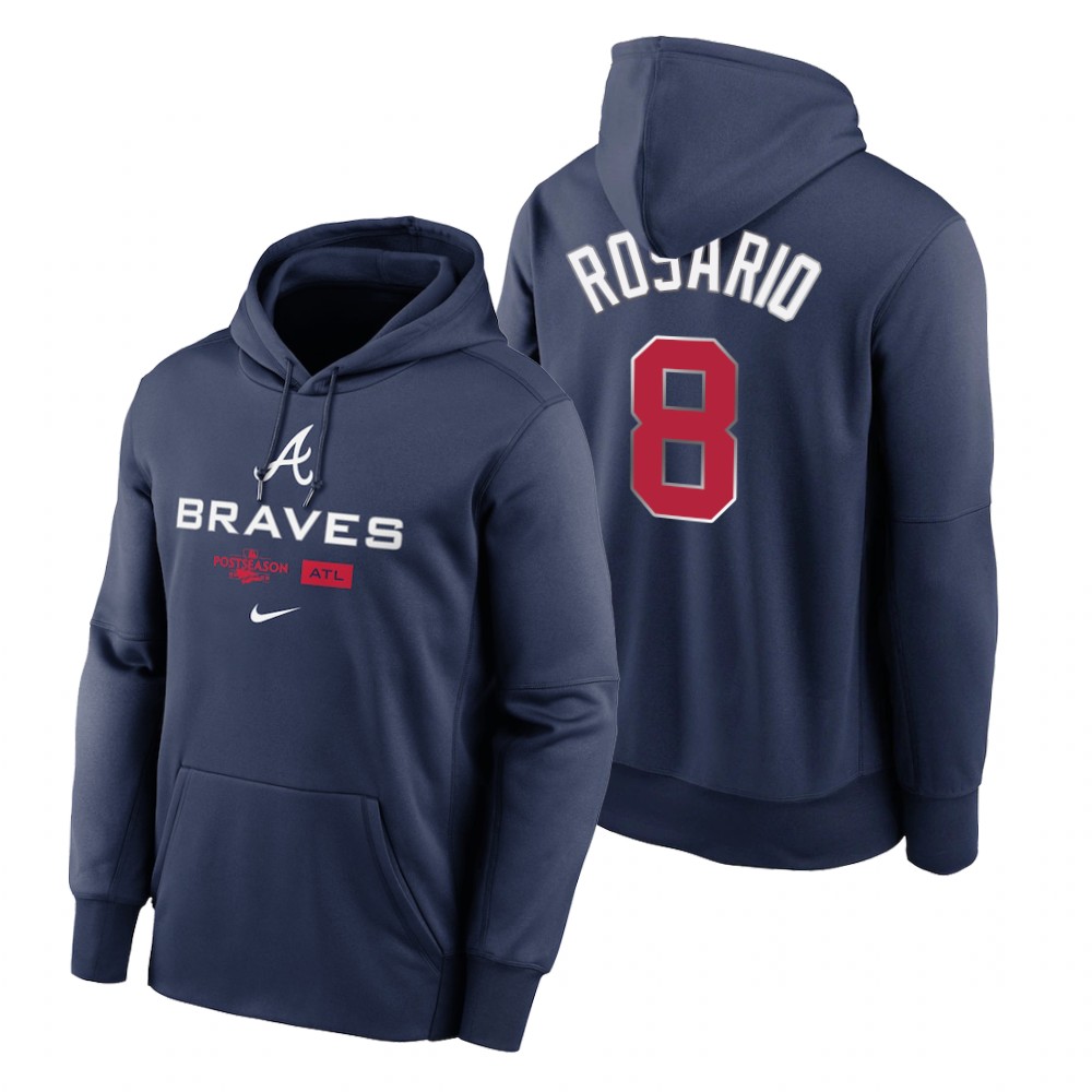 Atlanta Braves Eddie Rosario Navy 2022 Postseason Hoodie
