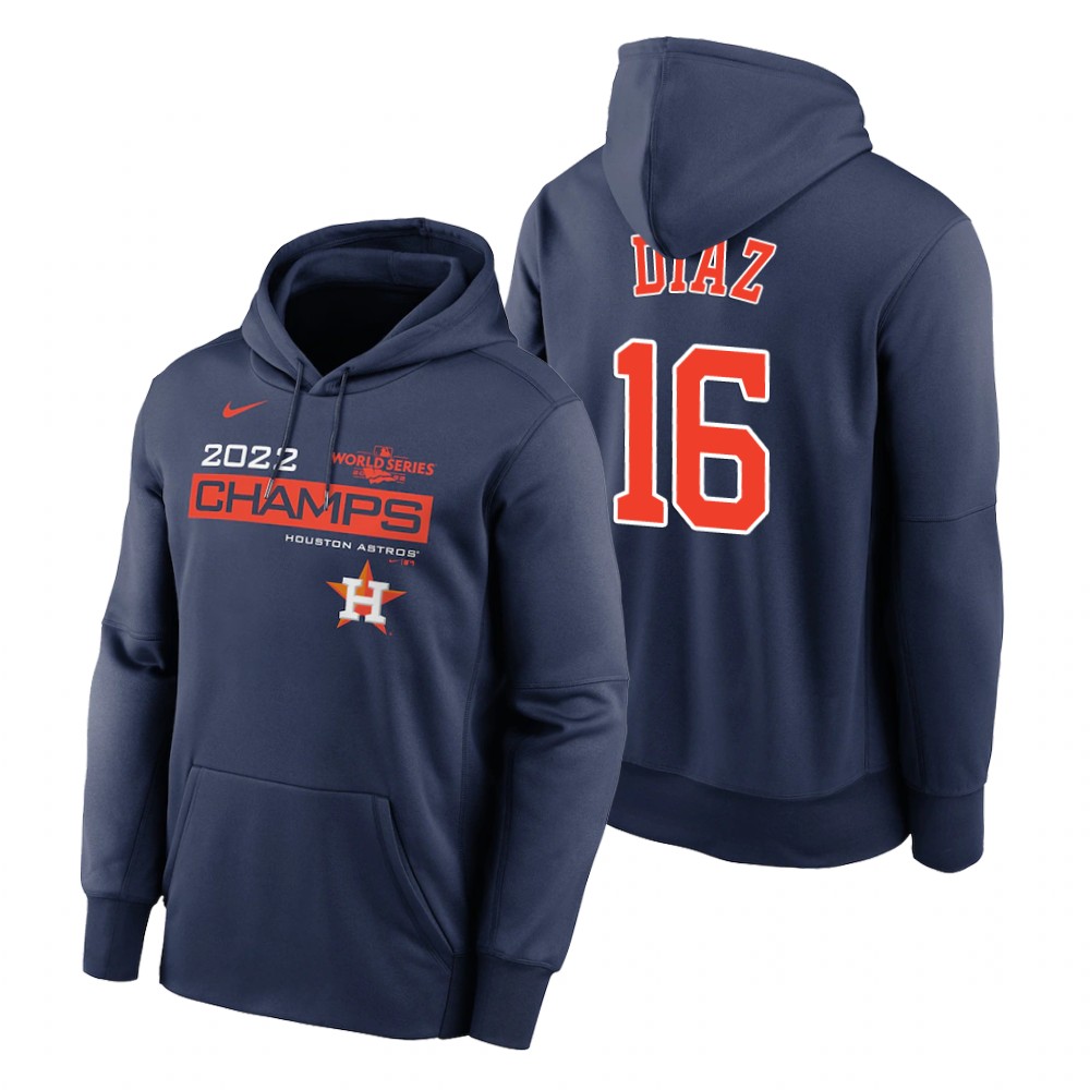 Houston Astros Aledmys Diaz Navy 2022 World Series Champions Celebration Hoodie