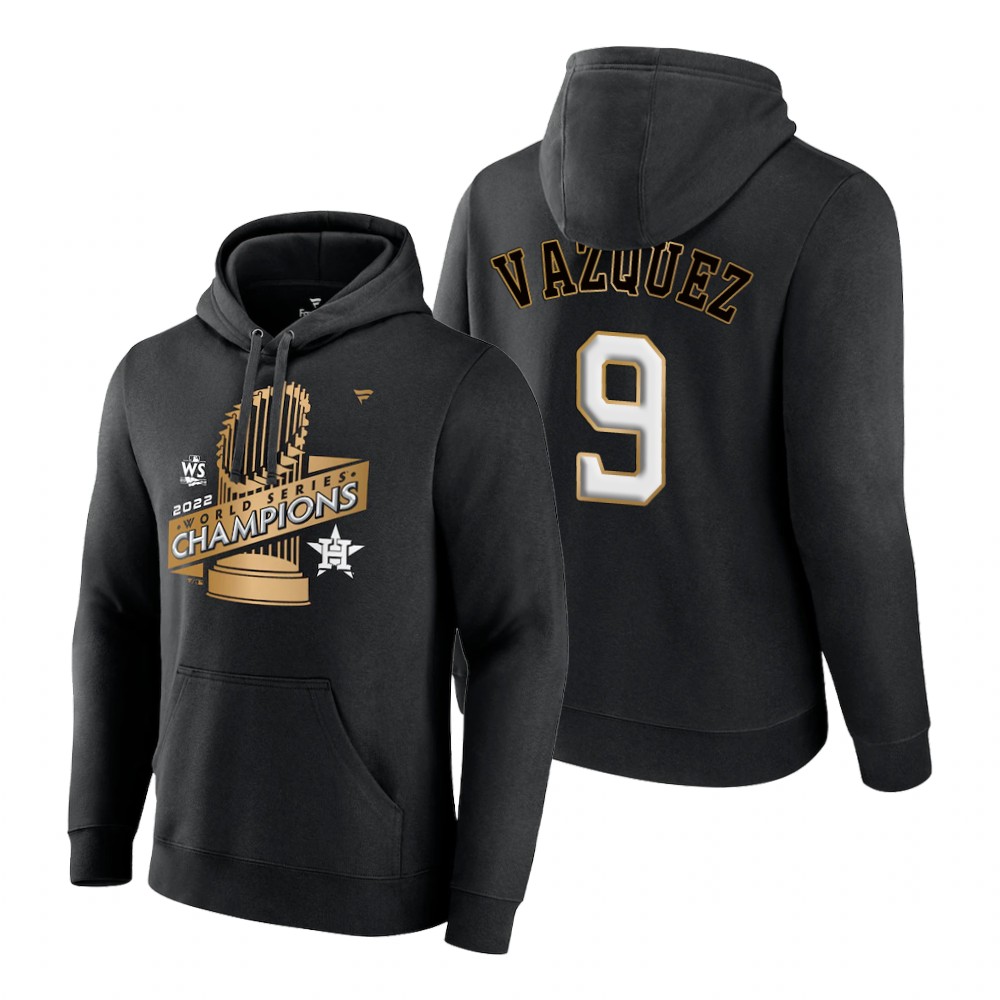 Houston Astros Christian Vazquez Black 2022 World Series Champions Parade Hoodie