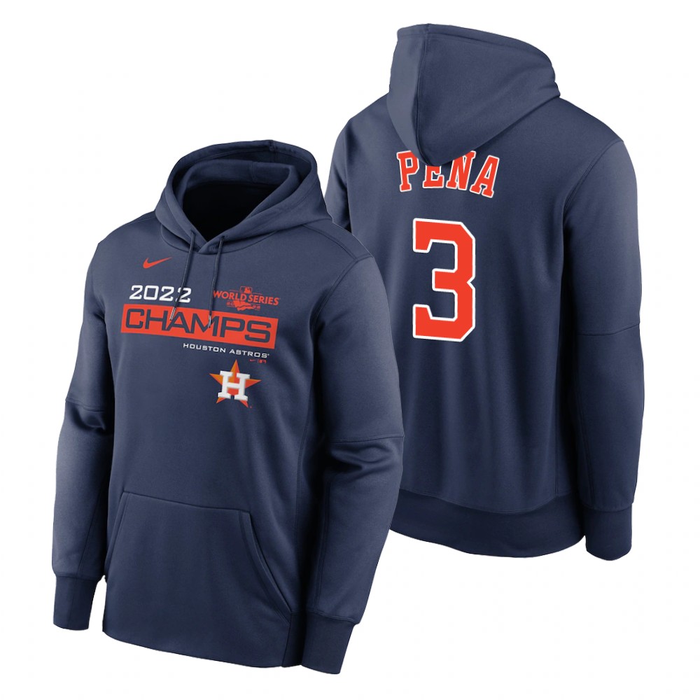 Houston Astros Jeremy Pena Navy 2022 World Series Champions Celebration Hoodie Houston Astros Jeremy Pena Navy 2022 World Series Champions Celebration Hoodie