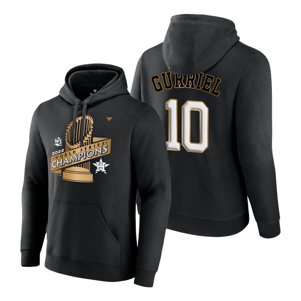 Houston Astros Yuli Gurriel Black 2022 World Series Champions Parade Hoodie