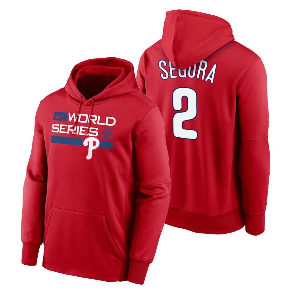 Philadelphia Phillies Jean Segura Red 2022 World Series Dugout Hoodie