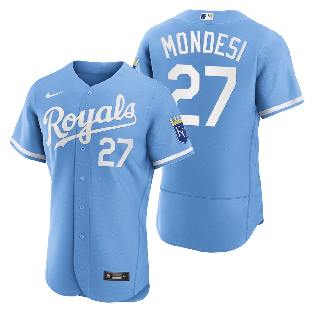Men's Kansas City Royals Adalberto Mondesi Powder Blue 2022 Authentic Jersey Men's Kansas City Royals Adalberto Mondesi Powder Blue 2022 Authentic Jersey