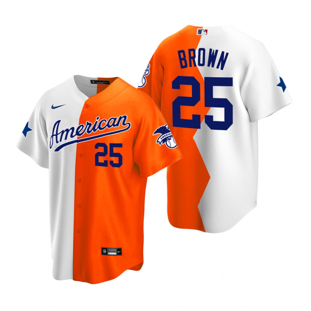MLB Hunter Brown Split White Orange 2022 All-Star Futures Game Jersey MLB Hunter Brown Split White Orange 2022 All-Star Futures Game Jersey